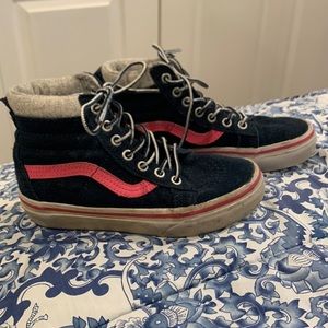 Gently Used Kids Hightop Vans - Size 13